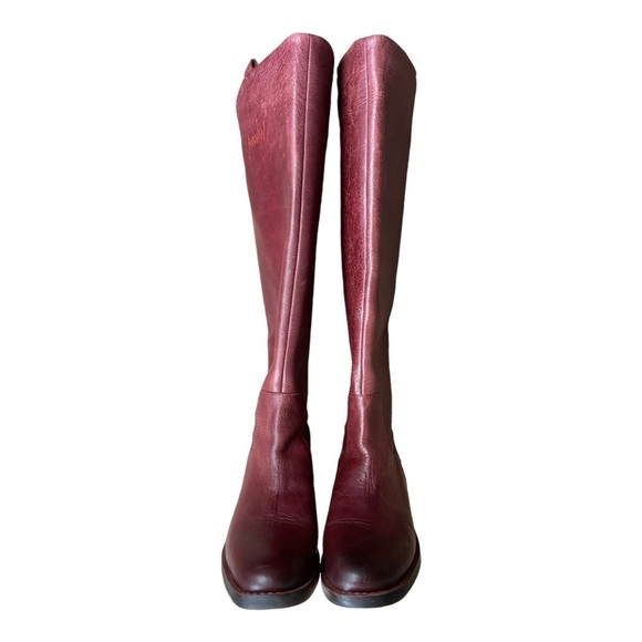 Franco Sarto Women’s Bordo Bordeaux Leather Meyer Knee High Boot Size 5M NWOT - Picture 4 of 17